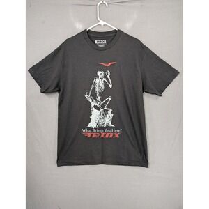 Trinx Mens Skeleton Graphic T-Shirt Black Large Made in USA